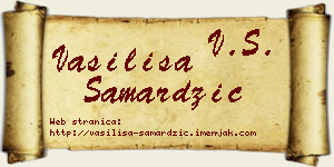 Vasilisa Samardžić vizit kartica